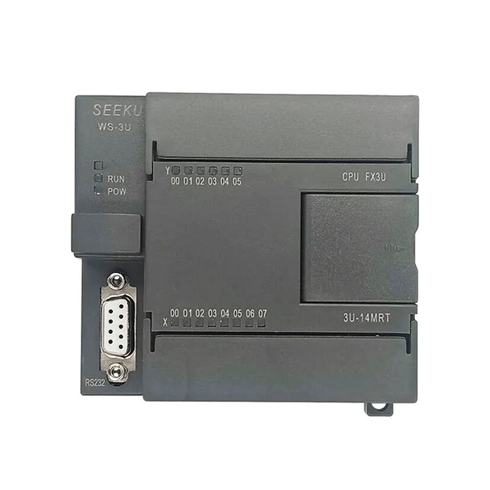 SEEKU PLC FX3U-14/32MT 14/32MR 14/32MRT 3AD 2DA RTU Modbus RTC 2CH 60K 카운팅 485, PT100 K 열전대 온도 센서 포함