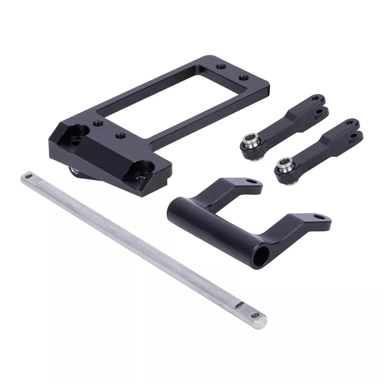 Essieu avant en métal CNC chauve-souris, support de servo avec kit de direction hydraulique pour voiture RC 1/10, appellation de portail crédible Capra F9, châssis LCG bricolage