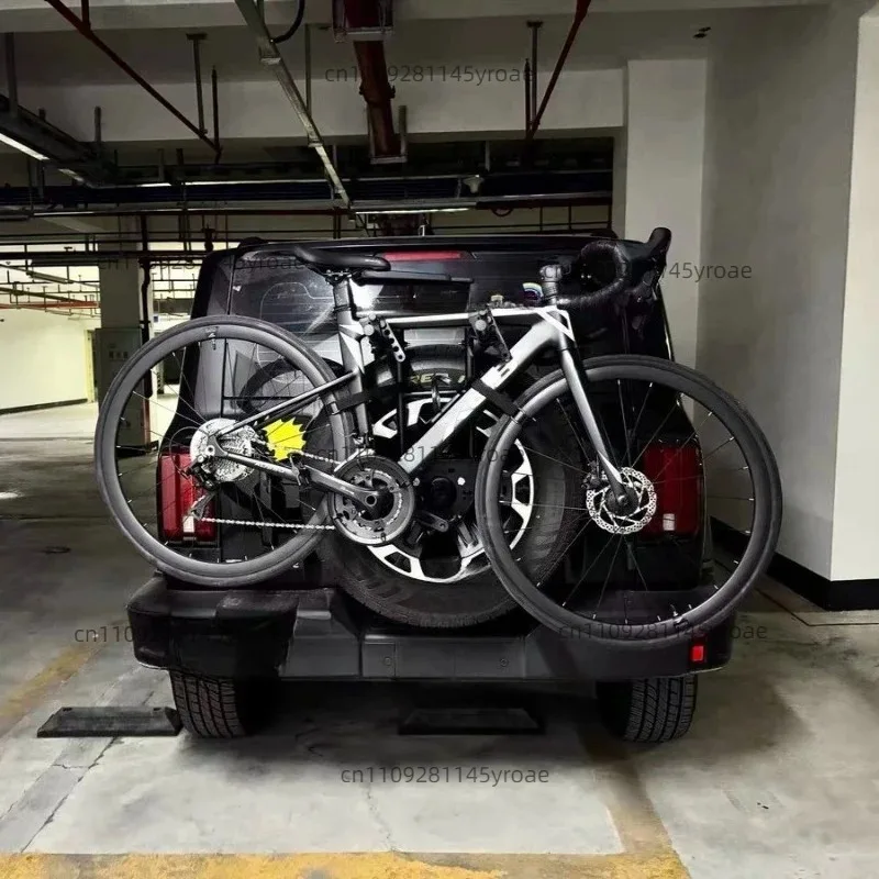 Suitable for Tank 300 Bike Hanger Spare Tire Bicycle Racks Non Destructive Installation Foldable Non Blocking License Plate