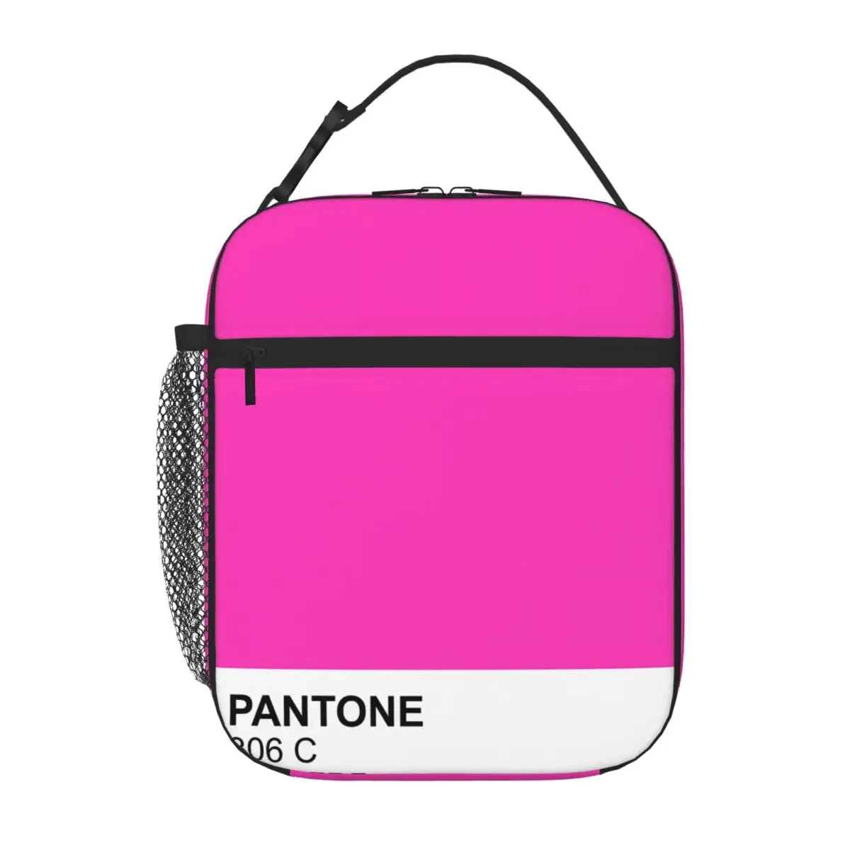Bestselling Neon Pink Pantone Feminine Insulated Snack Tote Office Homemade Meal Thermal Food Carrier