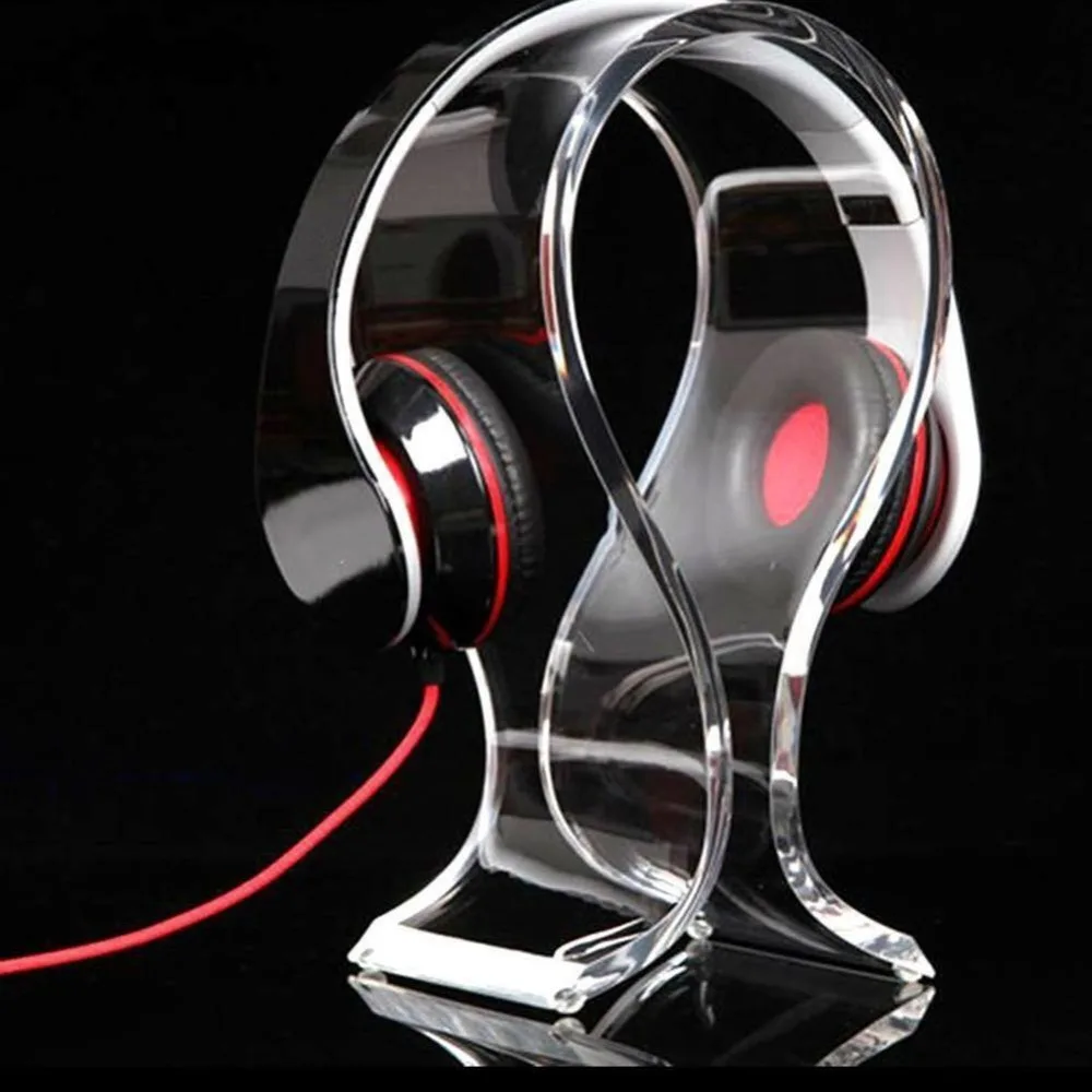 

U Shaped Headphone Stand Clear Acrylic Universal Bracket Earphone Holder