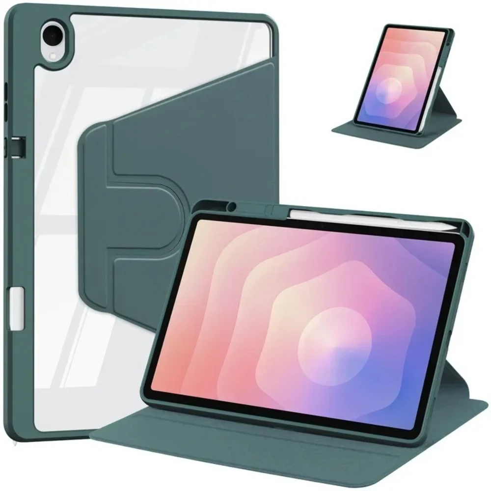 Acrylic 360°Rotating Stand Tablet Case for Samsung Galaxy Ta