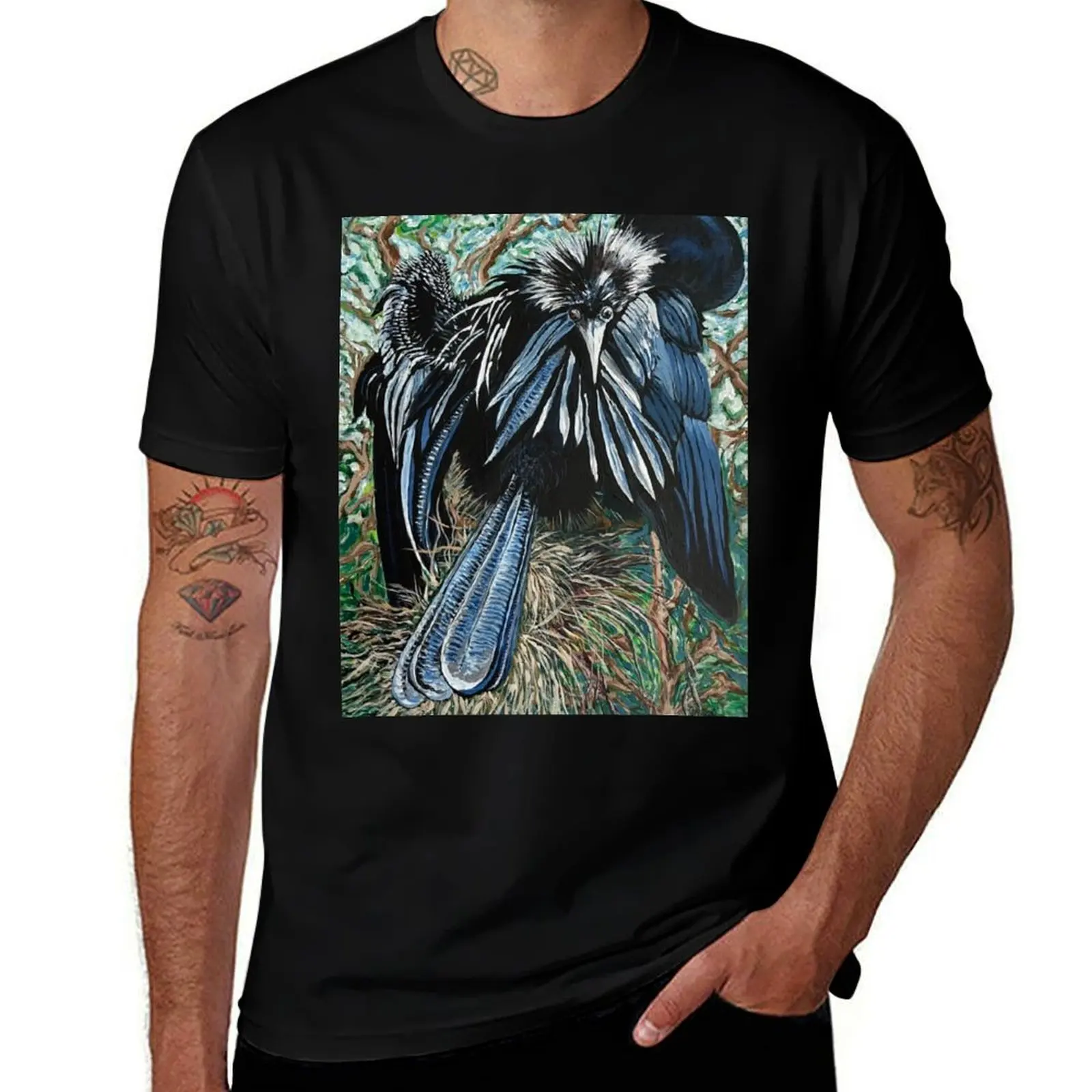 Bird T-Shirt Lightweight Casual Summer T-Shirt