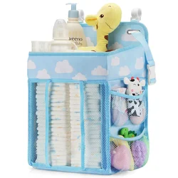 Baby Newborn Bed Storage Organizer Crib Hanging Storage Bag Caddy Organizer For Baby Essentials Bedding Set Diaper Storage Bag