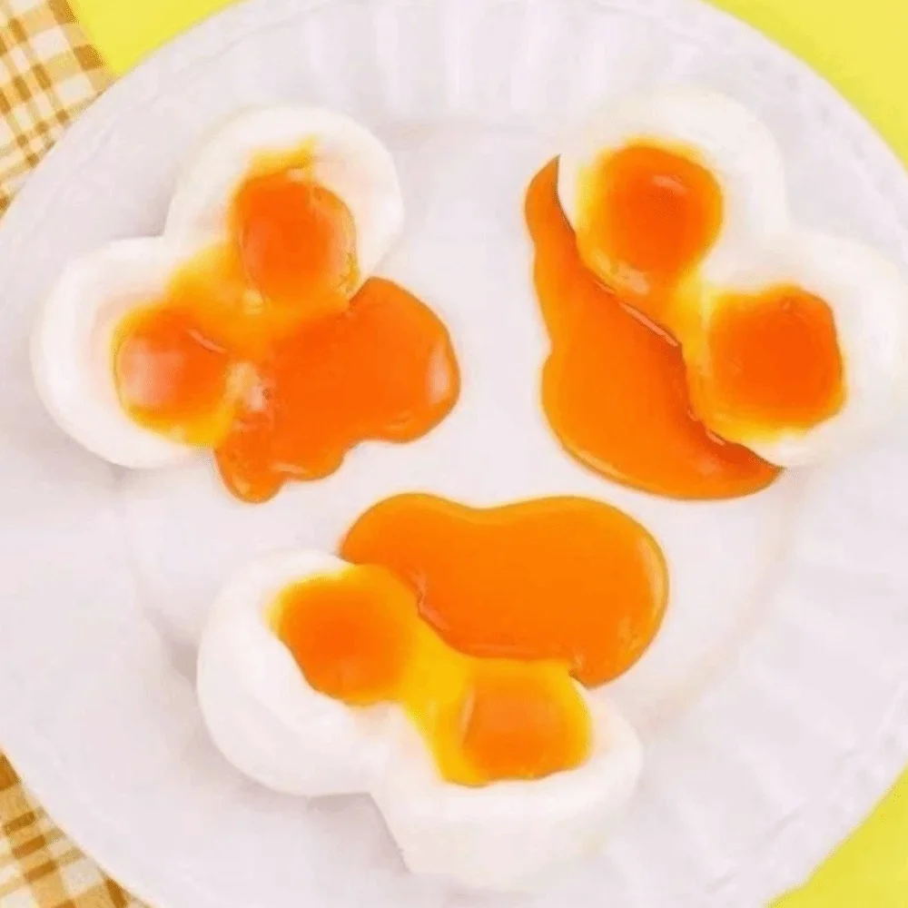 Portable Simulated Eggs Squeeze Sensory Relax Gift Flowing Egg Liquid Squeezing 8.5cm Stretch Slow Rebound Squeeze Children
