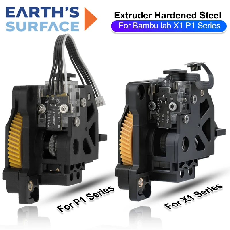 Hardened Steel Extruder Gear Unit for Bambu Lab X1 X1C P1P P1S Hotend Extruder Replacement High Strength 3D Printer Accessories