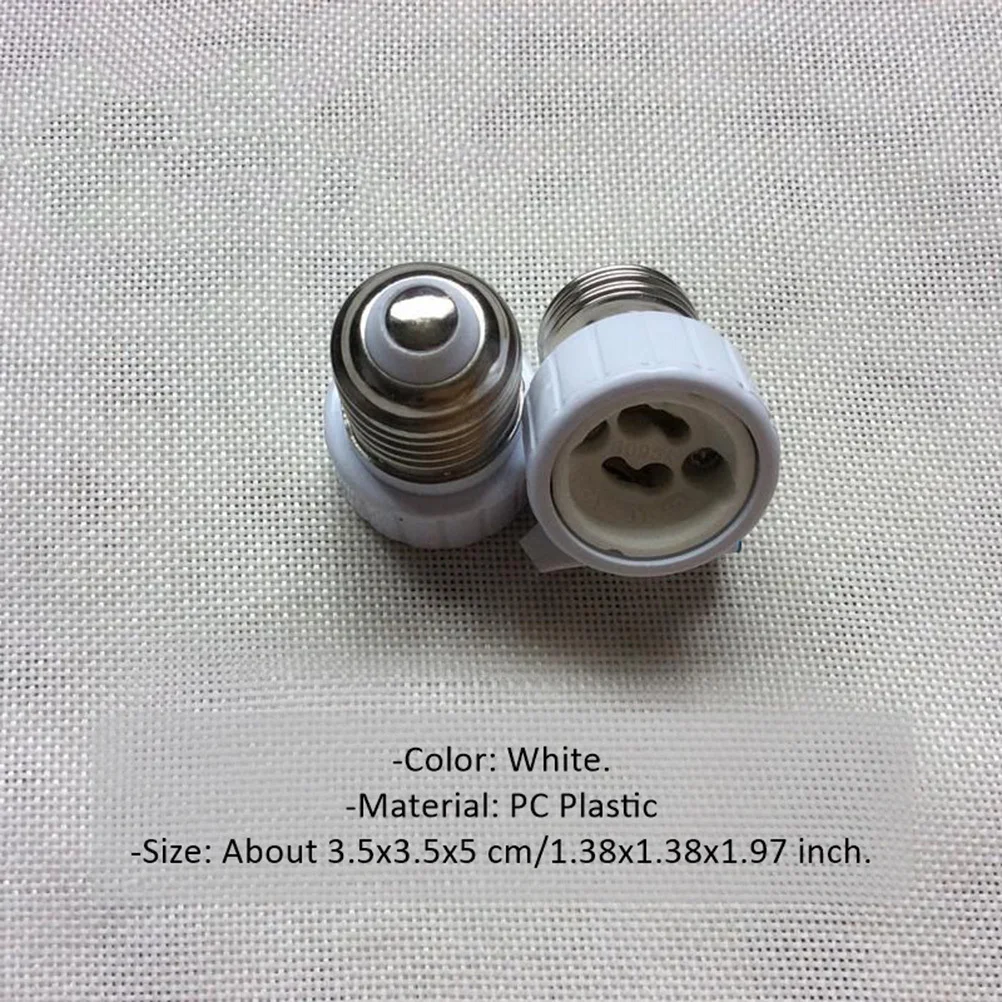 6 قطع E27 حامل مصباح إلى محول محول ممتاز لا يوجد أداة تركيب لتركيبات إضاءة الهالوجين LED باللون الأبيض