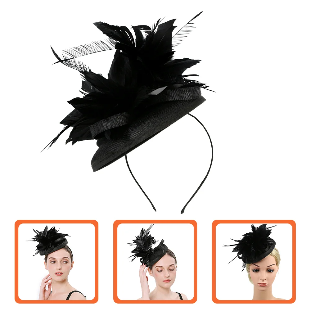 

Flower Cocktail Headwear Barrette Hat Fascinators for Women Tea Party Hairpin Camo Hats