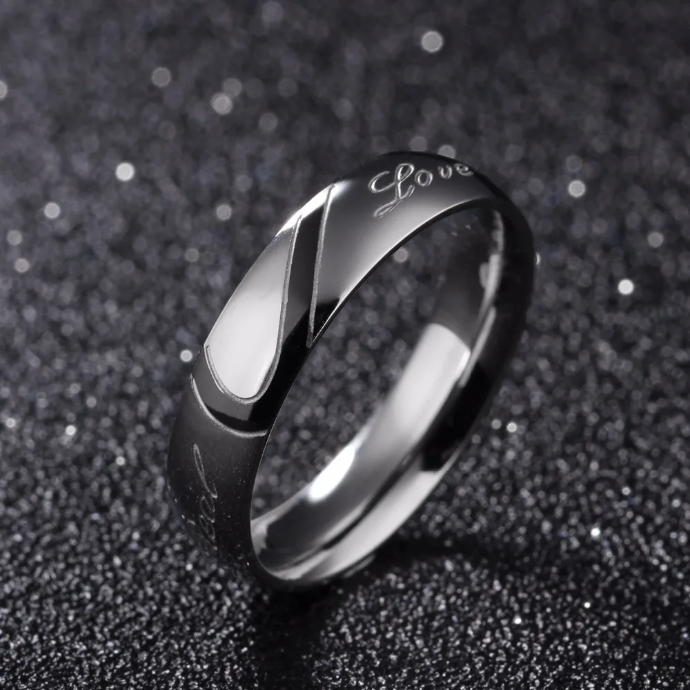 Fashion Jewelry Unisex Solid Polished Stainless Steel Girl Women men Lover Couples Rings US size 5 6 7 8 9 10 11 12 13 14 15