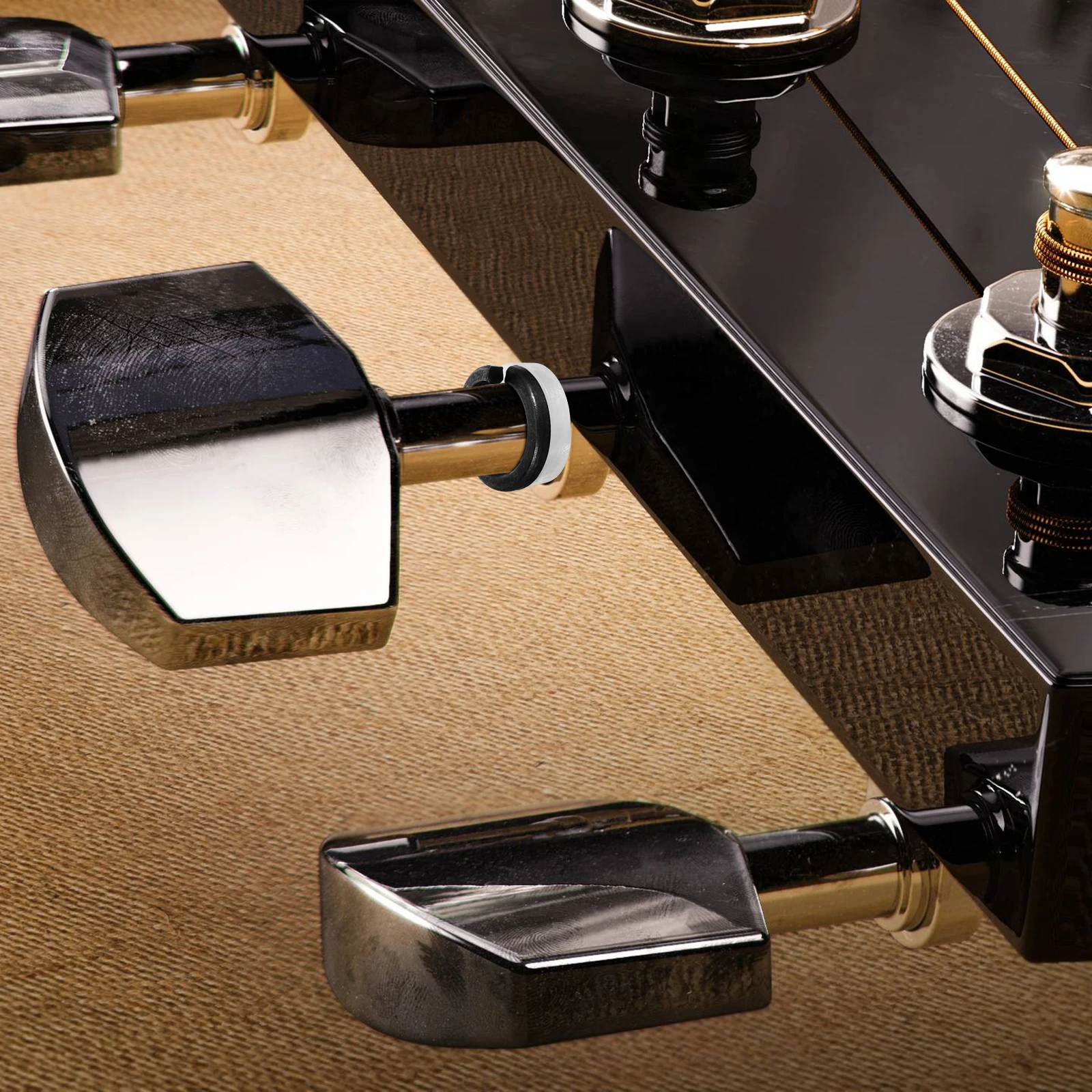 

24pcs Tuner Washer Replacement Double Layer Metal Gasket For Acoustic Electric Guitar Tuning Peg Spacer Guitar Accessory