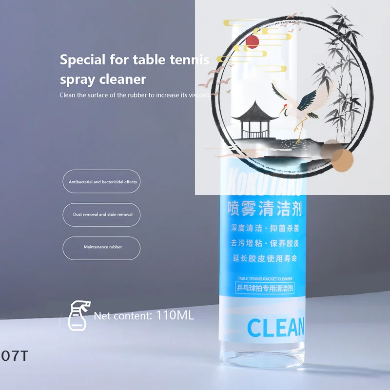 

Racket Rubber Cleaner Table Tennis Bat Cleaner Table Tennis Bats Maintenance Protection 110ml Spray Agent Bottle