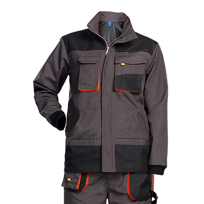 New Three-dimensional Large Pockets Multi-pocket Coveralls Jacket Large Pockets Workwear Tops Labor Insurance Clothing Overalls