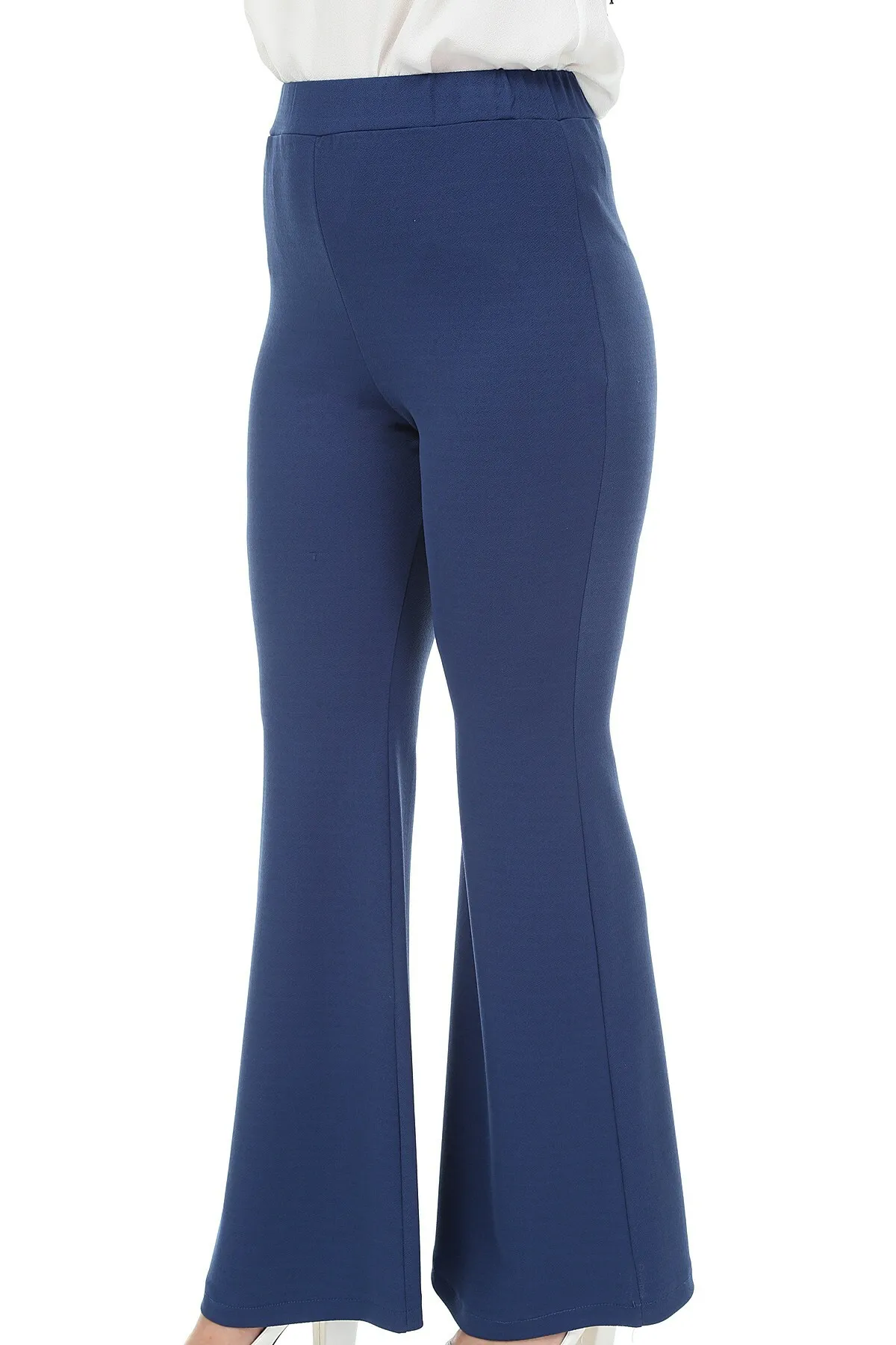 Spanish Bell-Bottomed Pants-Navy Blue