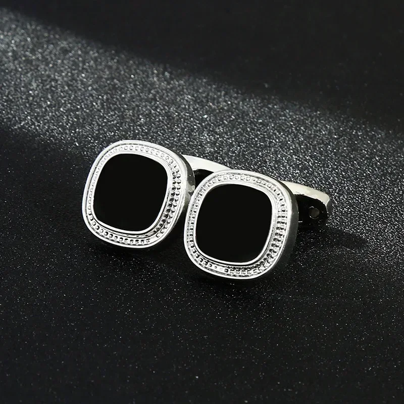 Simple French Cufflinks ผู้ชาย OL สไตล์เสื้อปุ่มพลาสติกอีพ็อกซี่ Cuff Links ขายส่งธุรกิจโปรโมชั่นกิจกรรมของขวัญ