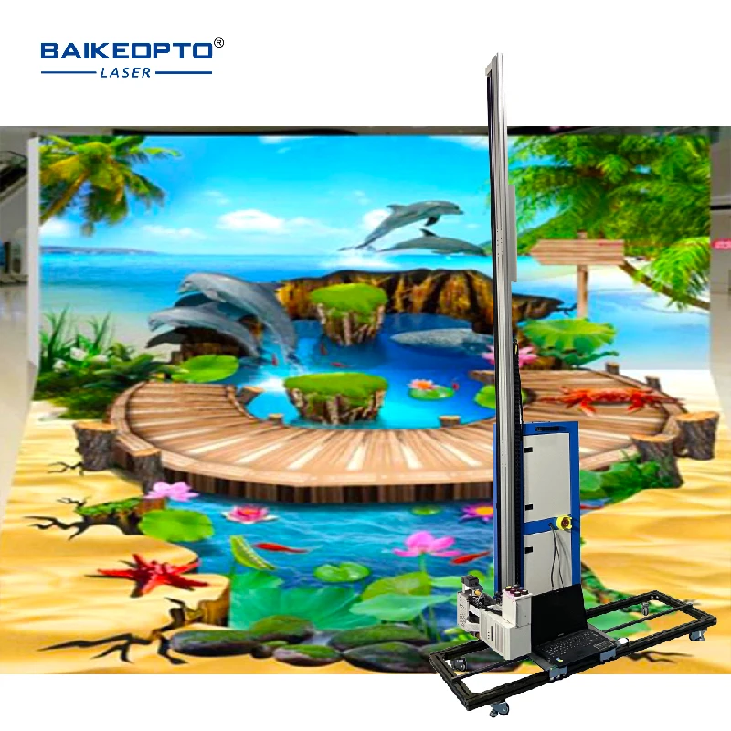Multi Color Inkjet Printer Wall and Floor Ground 2 in 1 Printing Machine Wall Printer UV 5D