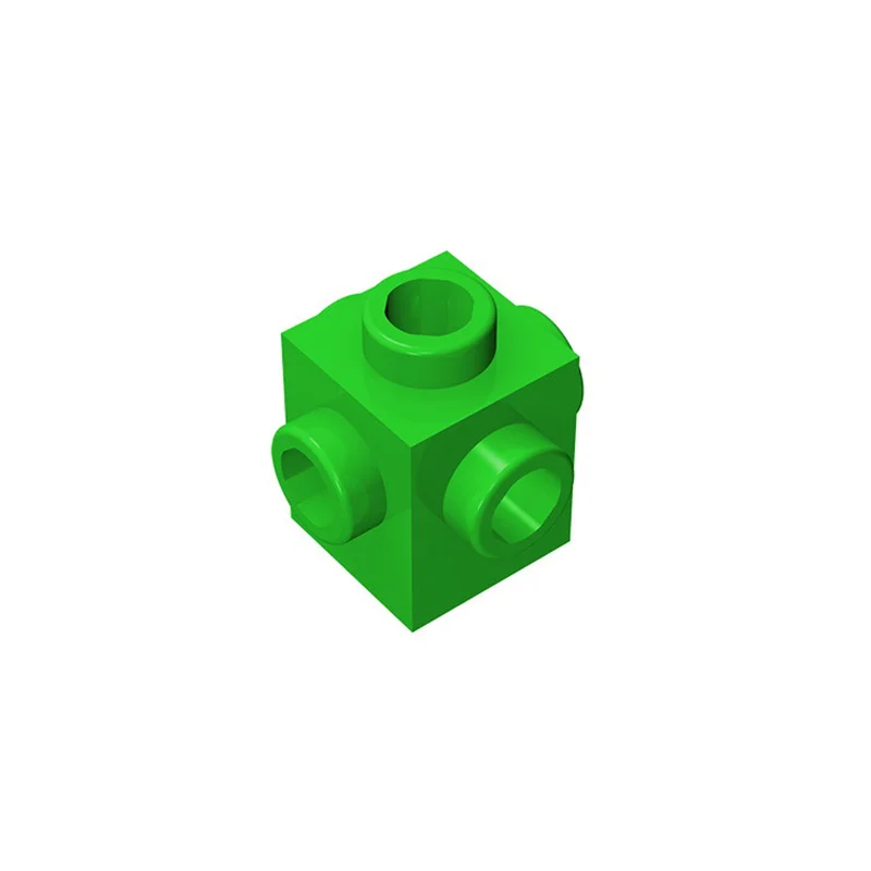 50 Stück 4733 Modifizierte 1x1-Steine mit 4-Seiten-Stiften, Modulare GBC-Spielzeugteile für Technische MOC-Bausteine – Detail 3