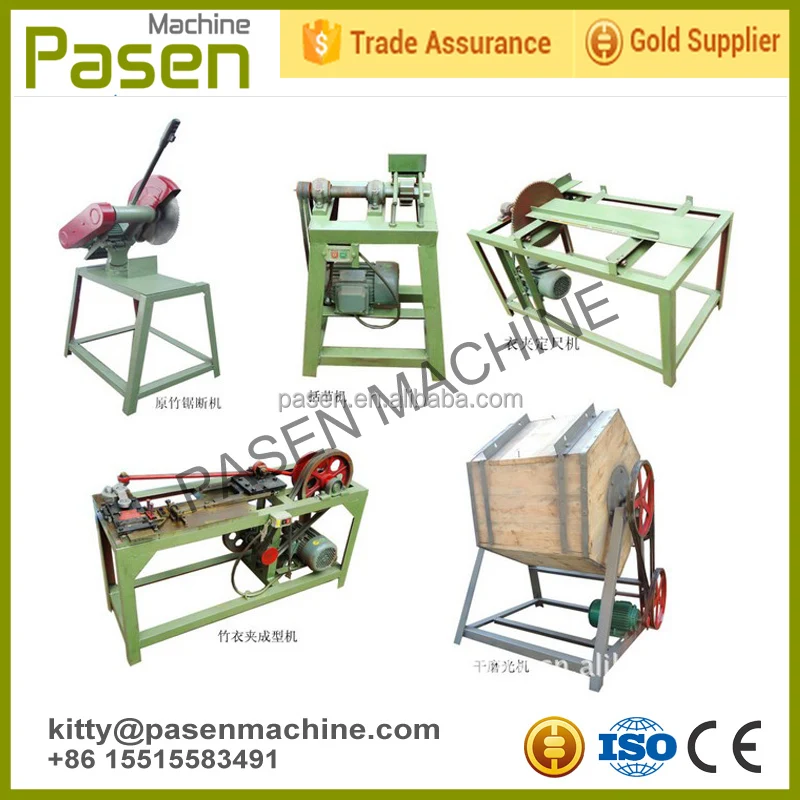 Large Capacity Bamboo Socks Clip Maker Wooden Trousers Clip Making Machine Wooden Clothespin Machine