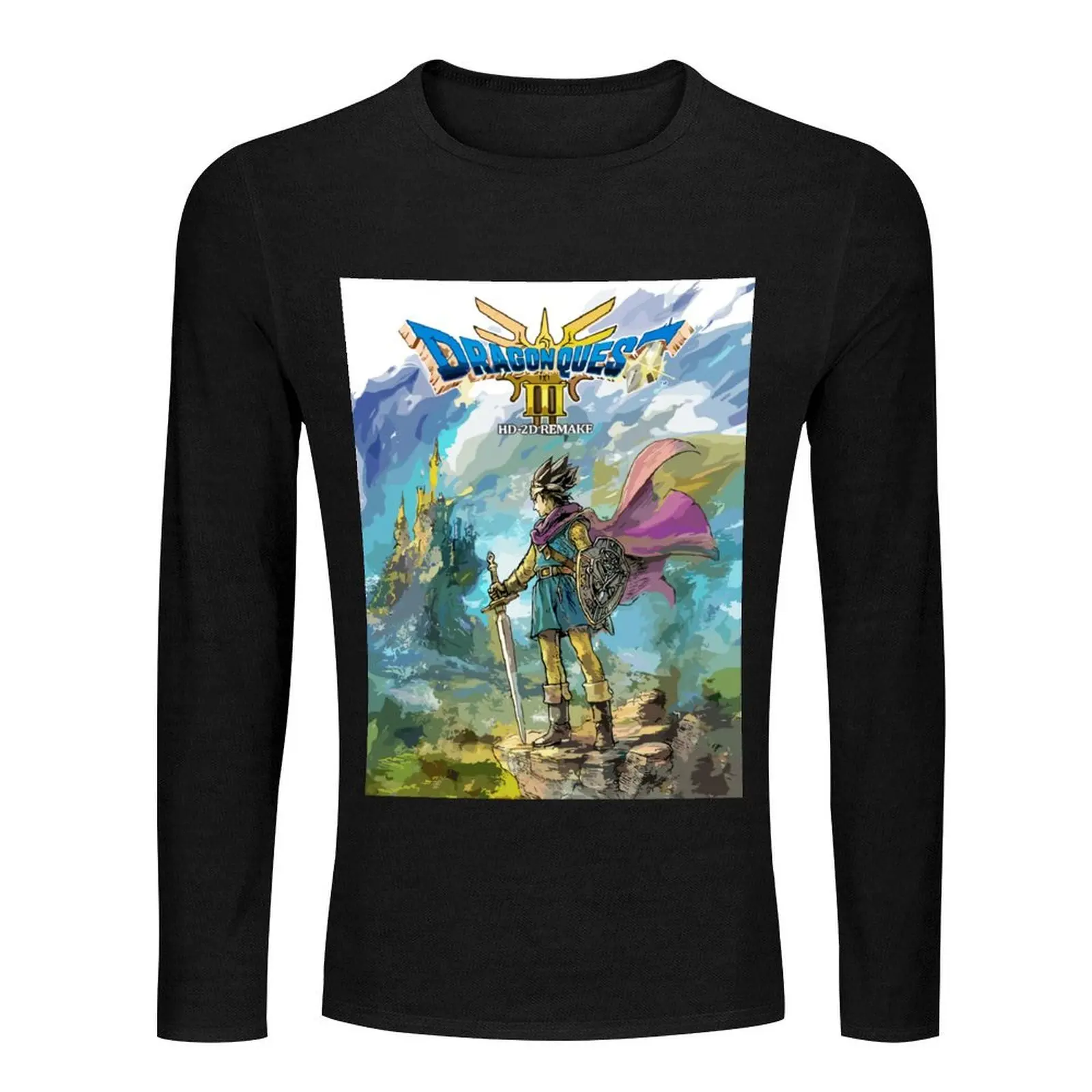 Dragon Quest III Remake Long T-Shirt oversized t shirt funny t man sublime for men