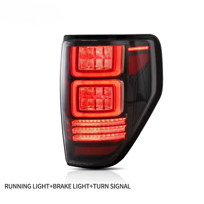 Full LED Tail Lamp Red Turn Signal Rear Lights Assembly 2009-2014 Car Taillights For Ford F150 Car Light Accessories