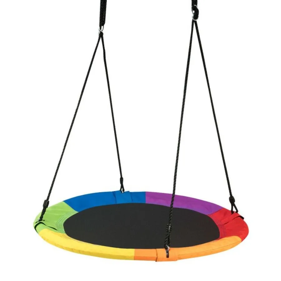 

40 Inch Flying Saucer Tree Swing Outdoor Play for