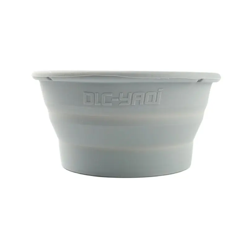 Yaqi Gray Color Collapsible Silicone Shaving Bowl For Travel