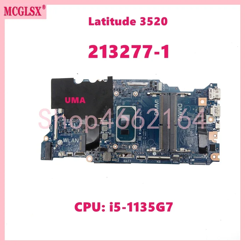 213277 -1 Met i5-1135G7 CPU Laptop Moederbord Voor Dell Latitude 3520 Notebook Moederbord CN 0D9VNX7 Volledig Getest OK