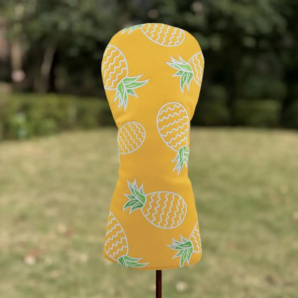 Pineapple Golf Putter Cover Stylish Pineapple Print Golf Club Covers for Driver Putter Faux Leather Head for Golfer's for Most