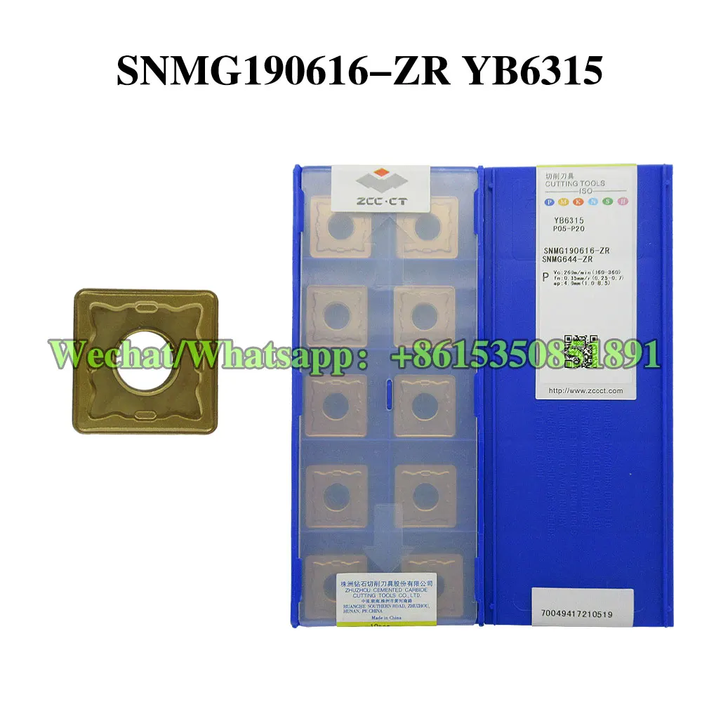 ZCC CT SNMG 190616 -ZR YBC103 YB6315 Режущий инструмент с ЧПУ, твердосплавная пластина со сменной резьбой ZCC CT SNMG 190616 -ZR YBC103 YB6315 Режущий инструмент с ЧПУ, твердосплавная пластина со сменной резьбой