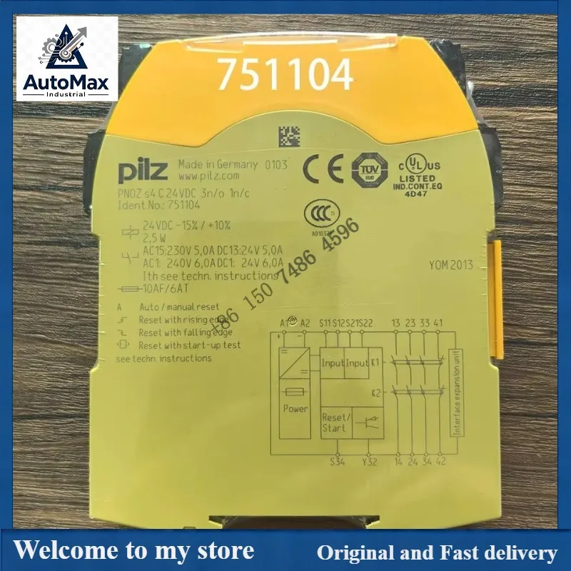 PLC New In Box 751104 750104 751105 751111 24VDC Safety Relay Fully Tested Warranty Product