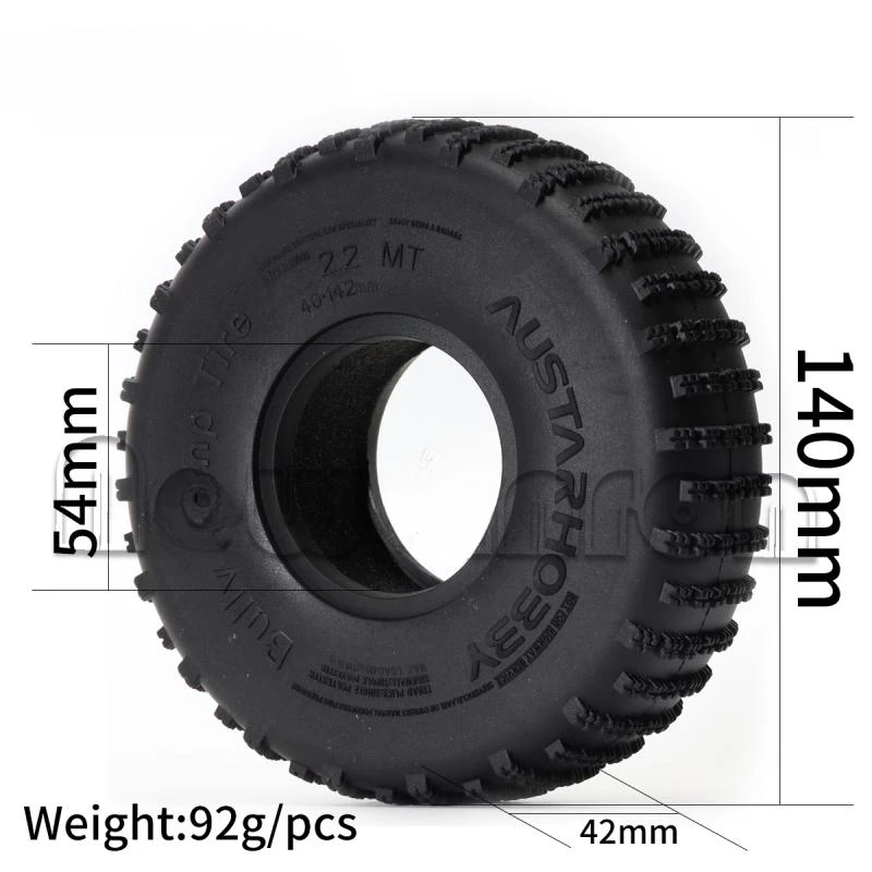 

2.2 inch 140MM tire for 1/10 RC Crawler Car BULLY Comp Bomber YETI SCX10 90046 TRX4 TRAXXAS HPI AXIAL TAMIYA HSP TRX6