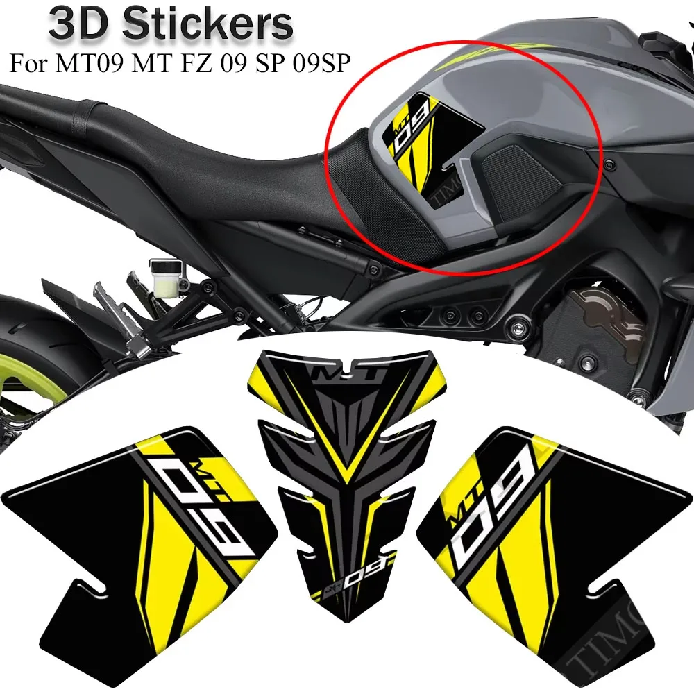 

Motorcycle Stickers Tank Pad Protector Fairing Knee Decal Fender Windshield For Yamaha MT09 MT FZ 09 SP