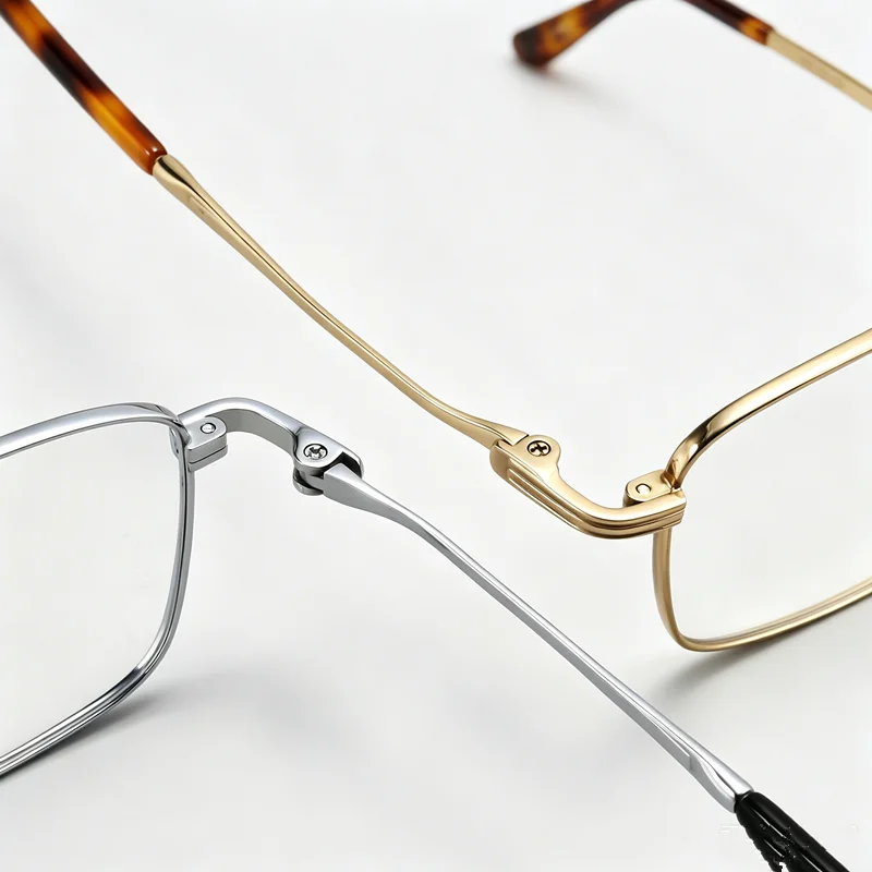 Height number gold wire glasses ultra light pure titanium luxury men's myopia pure titanium small frame glasses frame