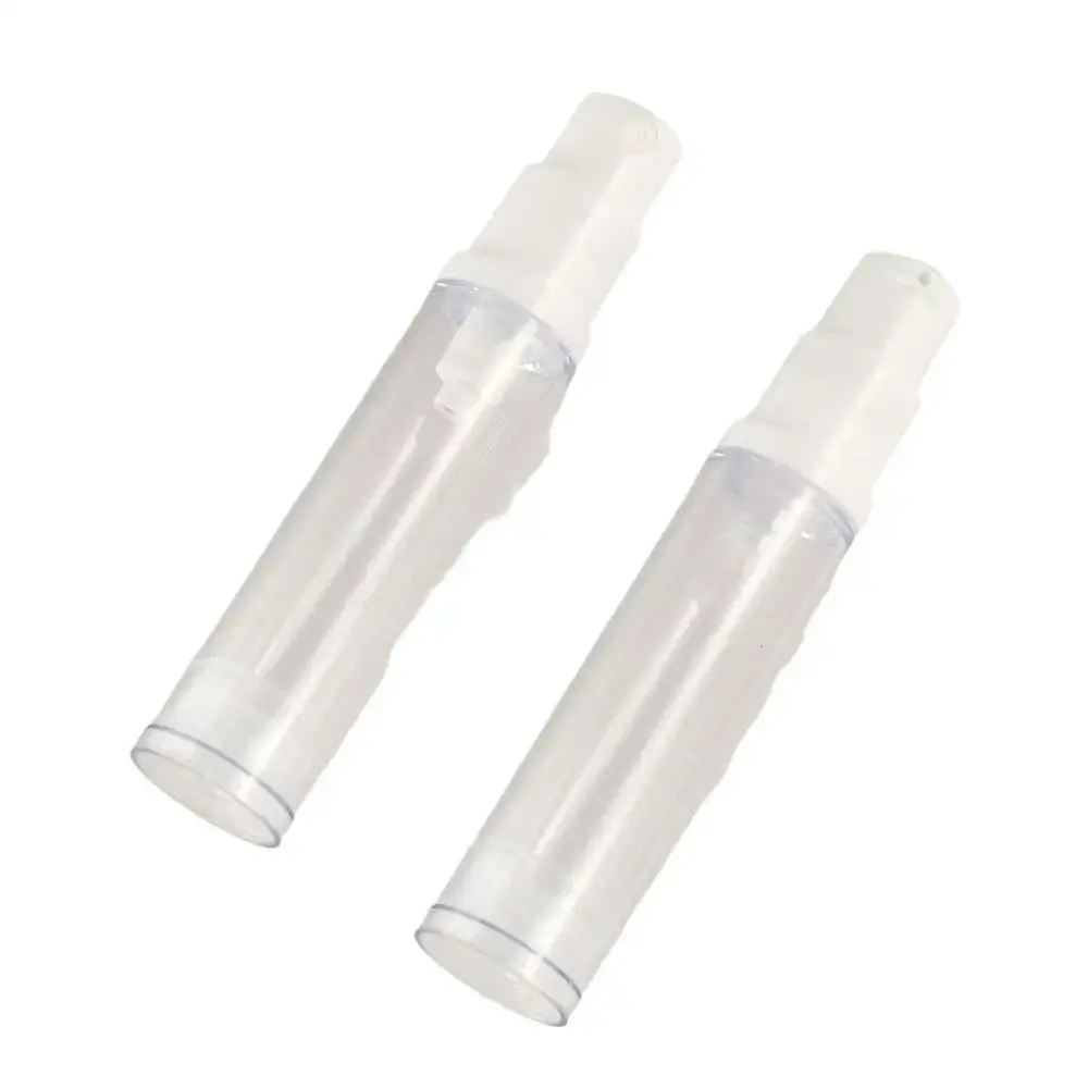 Botella recargable de viaje duradera de 5-15ML, botella pulverizadora de loción transparente vacía con caja de almacenamiento, contenedor de cosméticos con bomba de prensa, 3/4 Uds.