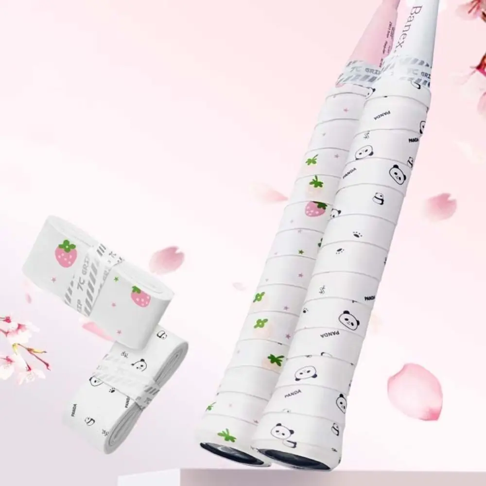 

Нескользящая лента для обмотки рукоятки ракетки Panda Flower: впитывающая пот, для бадминтона и удочек