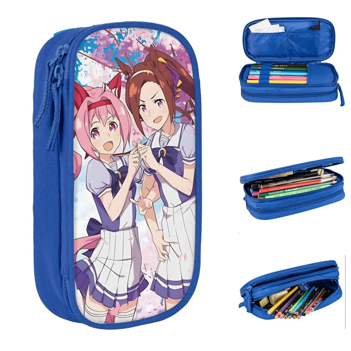 haru-urara-uma-musume-lapis-caso-caneta-titular-sacos-criancas-grande-armazenamento-material-escolar-caixa-de-lapis-cosmeticos