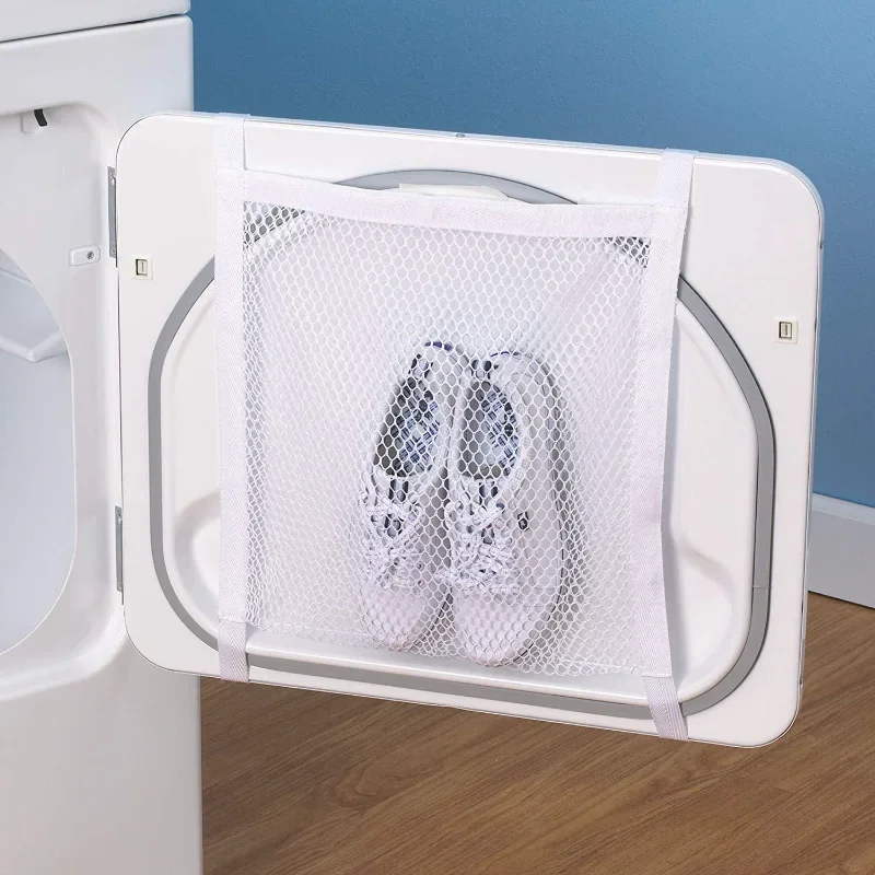 

1PC Sneaker Dryer Bag, Dryer Door Shoe Net with Elastic Straps, Sneaker Laundry Bag for Shoes,40X40cm