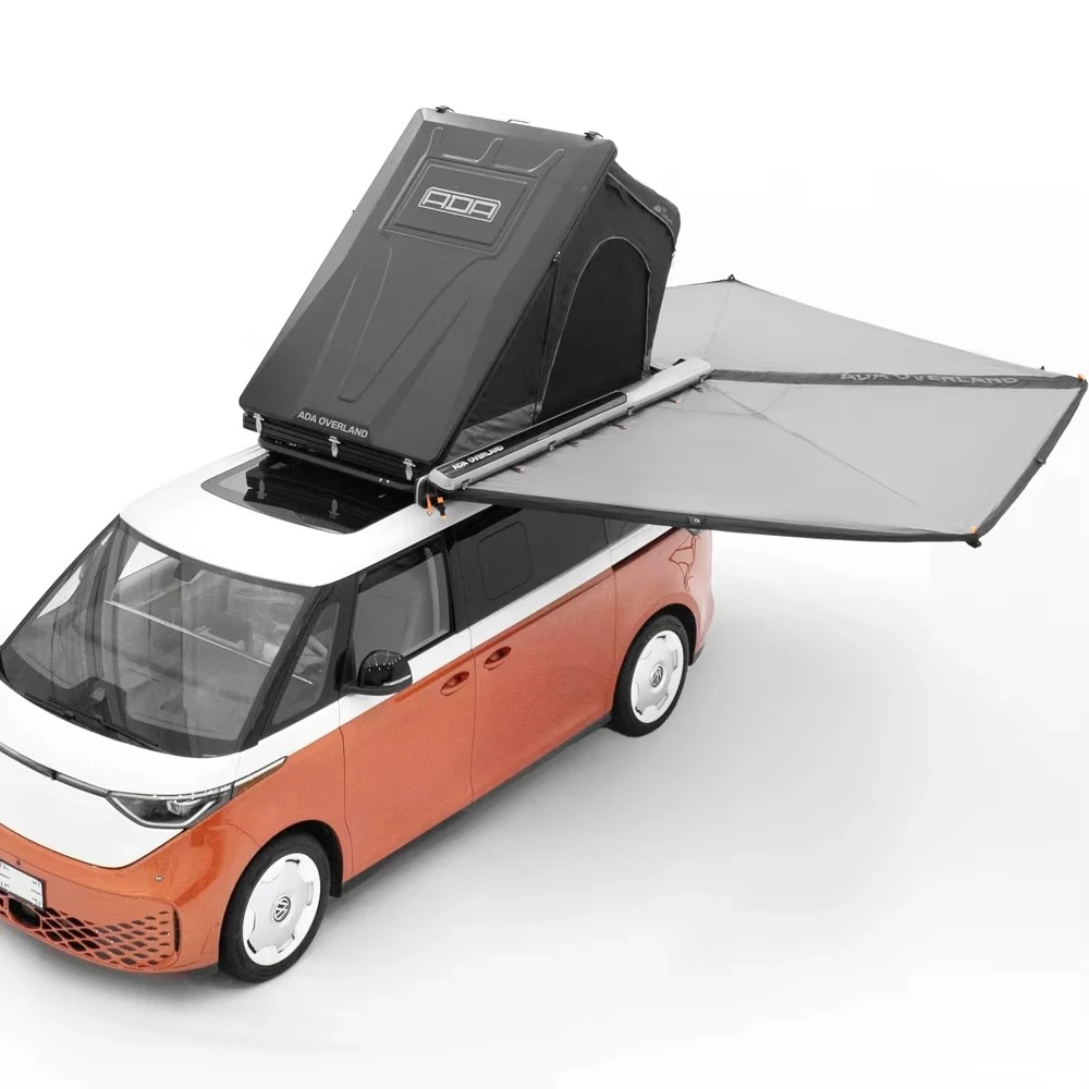 Outdoor Camping Tent Aluminum Shell Triangle Roof Top Tent For 4X4 Off Road Vehicle Thin Thickness