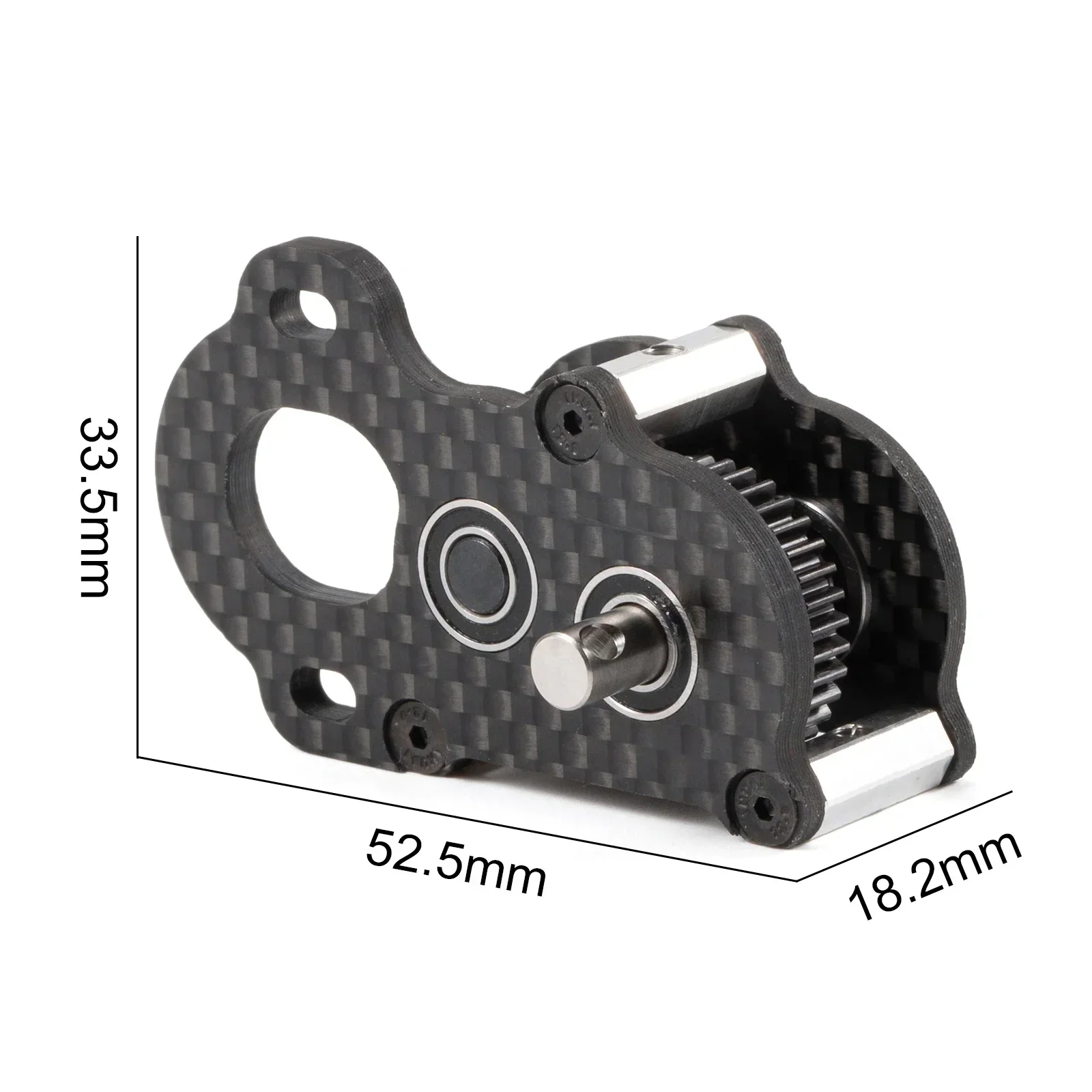 29g Ultra Light Portal Transmission 48P Carbon Tiny Gearbox with Slidable Shim for Axial Capra F9 AR45 Vanquish F10 Portal Axle