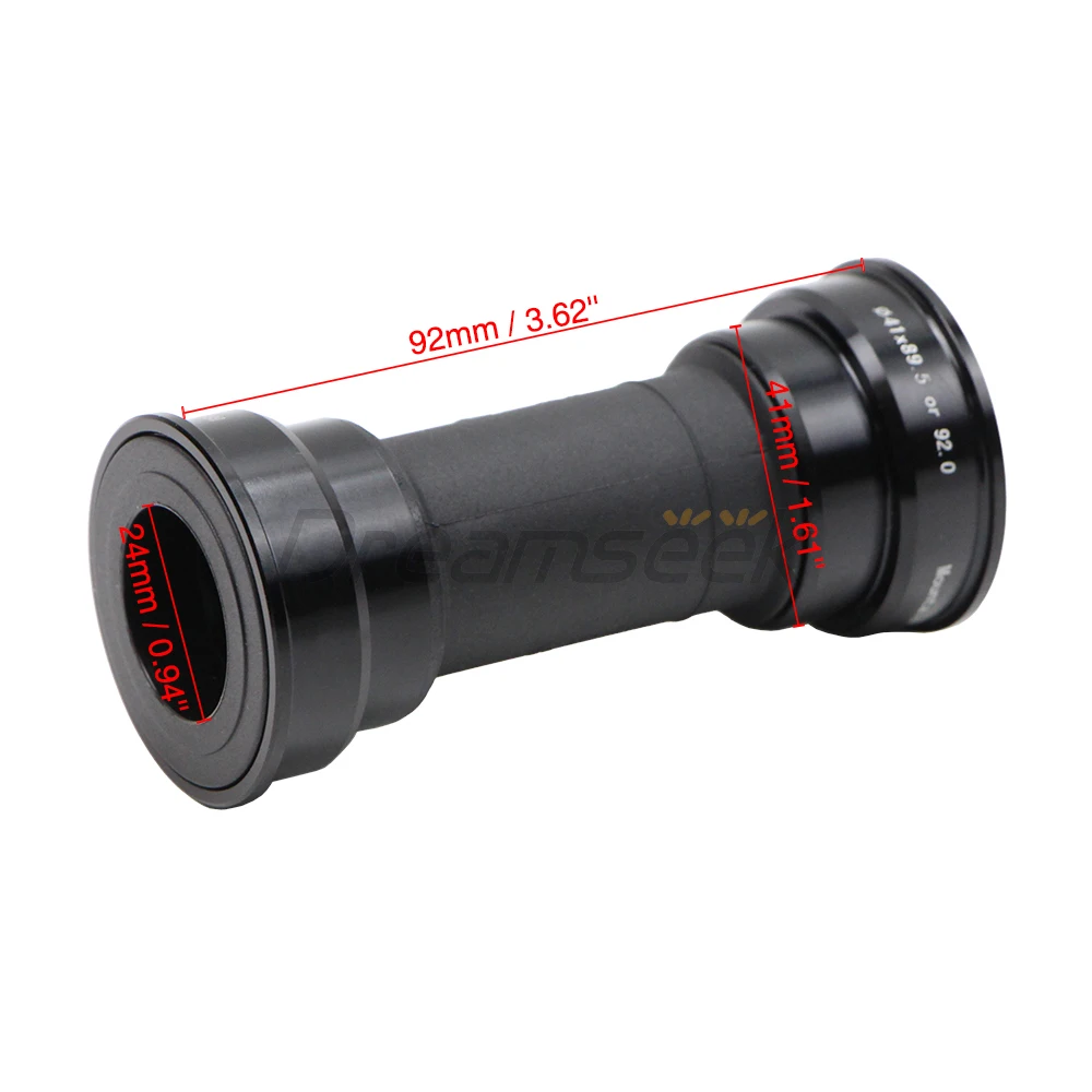 Bottom Bracket 92mm MTB Press-in Hollowtech Bearing BB Cup With Aluminum Alloy Spacer Mountain Bike Bicycle Sealed High Quality