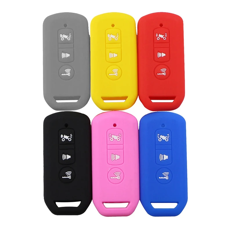 Motorcycle 3 Buttons Key Silicone Key Cover Case For Honda Adv 150 Pcx 150 Sh 125 pcx150 RX125 FORZA 300 350 Forza300 NS110R Sco