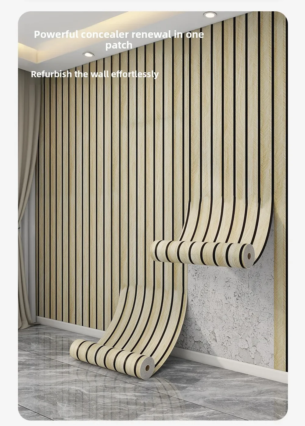 Dicke braune Gitter-Tapete zum Abziehen und Aufkleben, kariertes Design, wasserdicht, feuchtigkeitsbeständig, für Wände, Decken, Heimdekoration, DIY-Raumgestaltung – Detail 2
