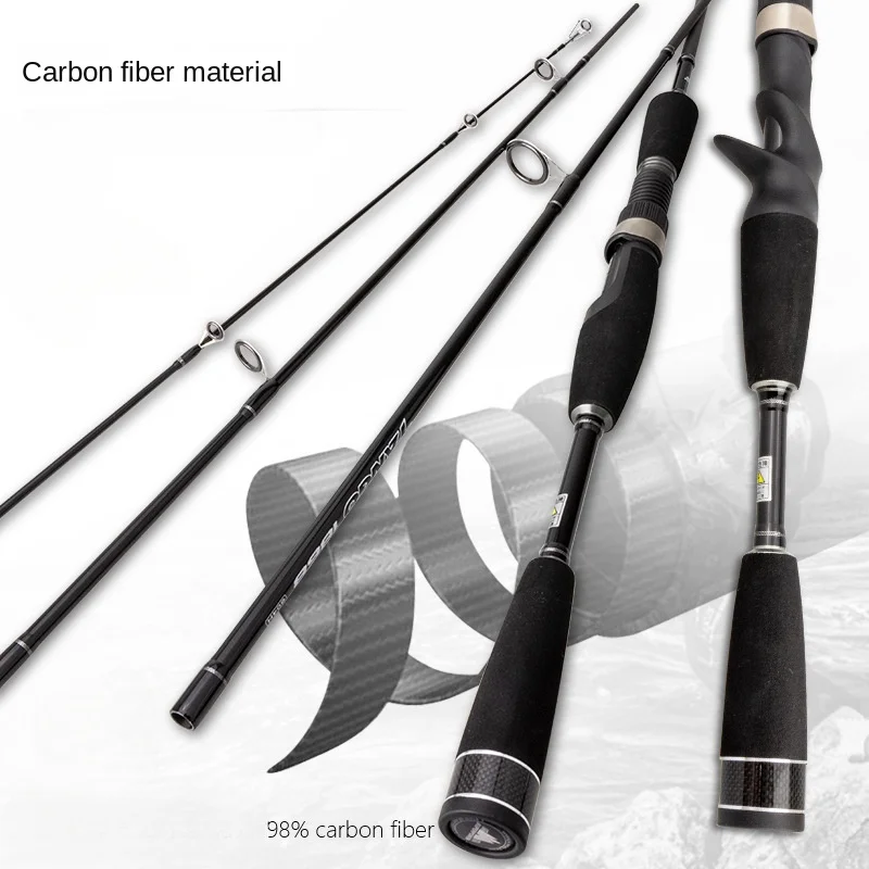 1.8m Telescopic Lure Rod Portable Four Section Travel Light Gun Handle Straight Handle Offshore Boat Fishing Rod