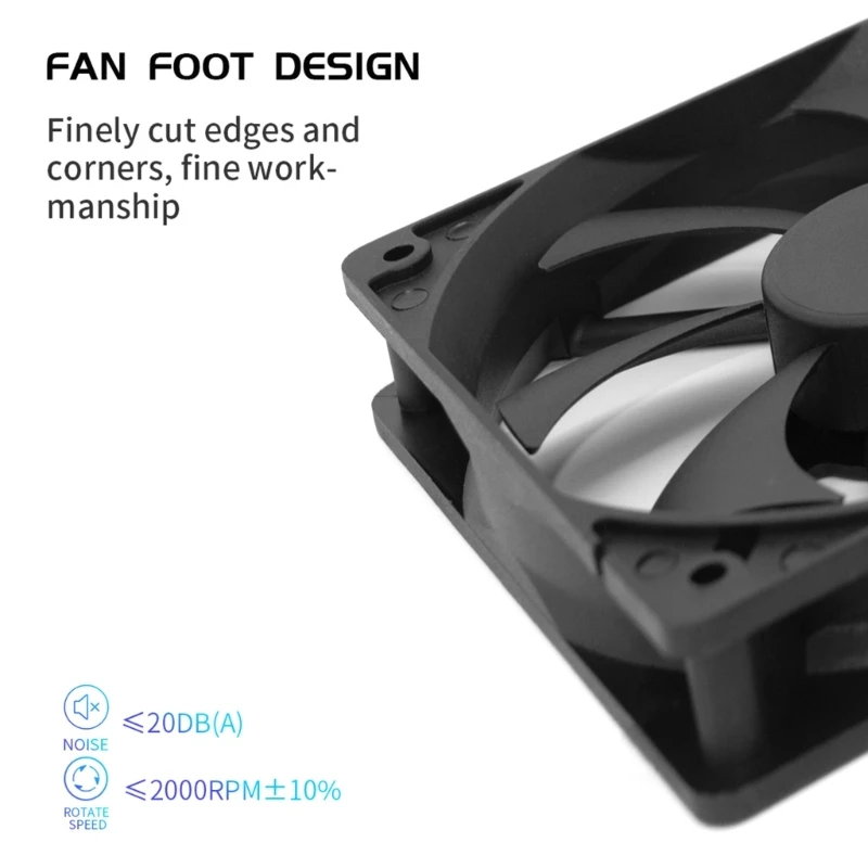 120X120X25Mm Computer Fan 120Mm Fan Computer Gevallen Cpu Koeler Radiator Fan Grote 4Pin 3Pin voor Pc