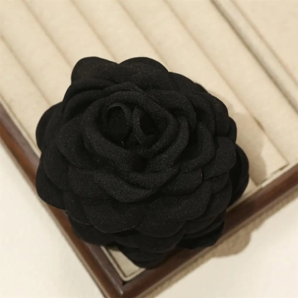 Hair Claw Clip Hair Gripper Shower Hair Claw with Strong Grip Back Head Clip 3d Rose Flower Claw Anti-slip Teeth for Women