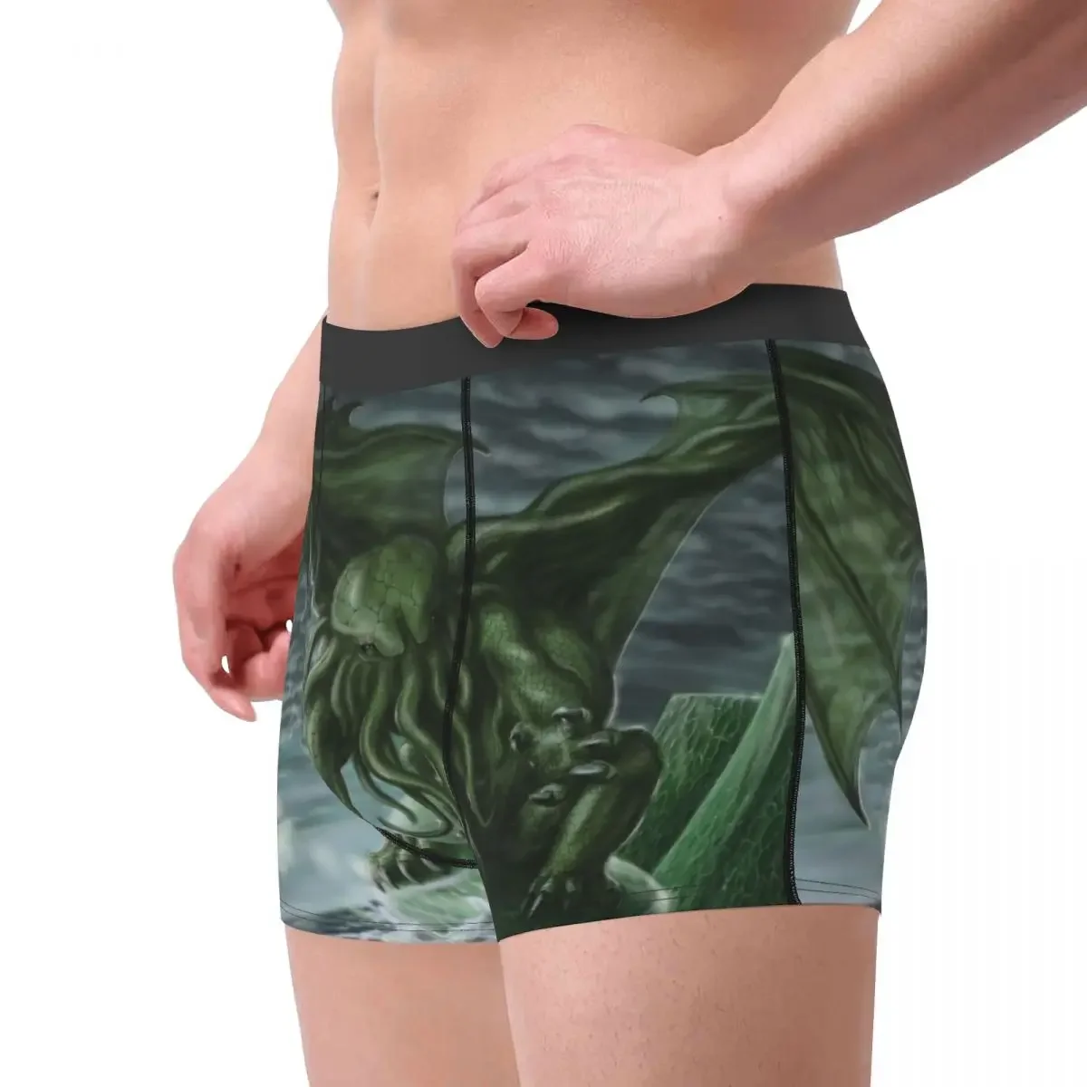 Man Cthulhu Mythos Underwear Octopus Old Newspaper Mysticism Hot Boxer Briefs Shorts Panties Male Soft Underpants S-XXL