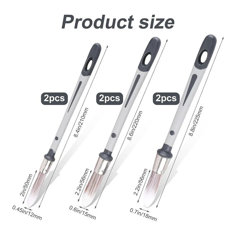 벽용 페인트 브러시, 작은 트림 페인트 브러시 도구, 집 벽 모서리용 페인트 엣지