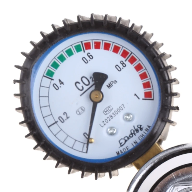 ipiip CO2 Regulator Mini Pressure Gauge CO2 Gauges Pressure Reducer 8 Compact Measuring 0-30MPa Easy Installation