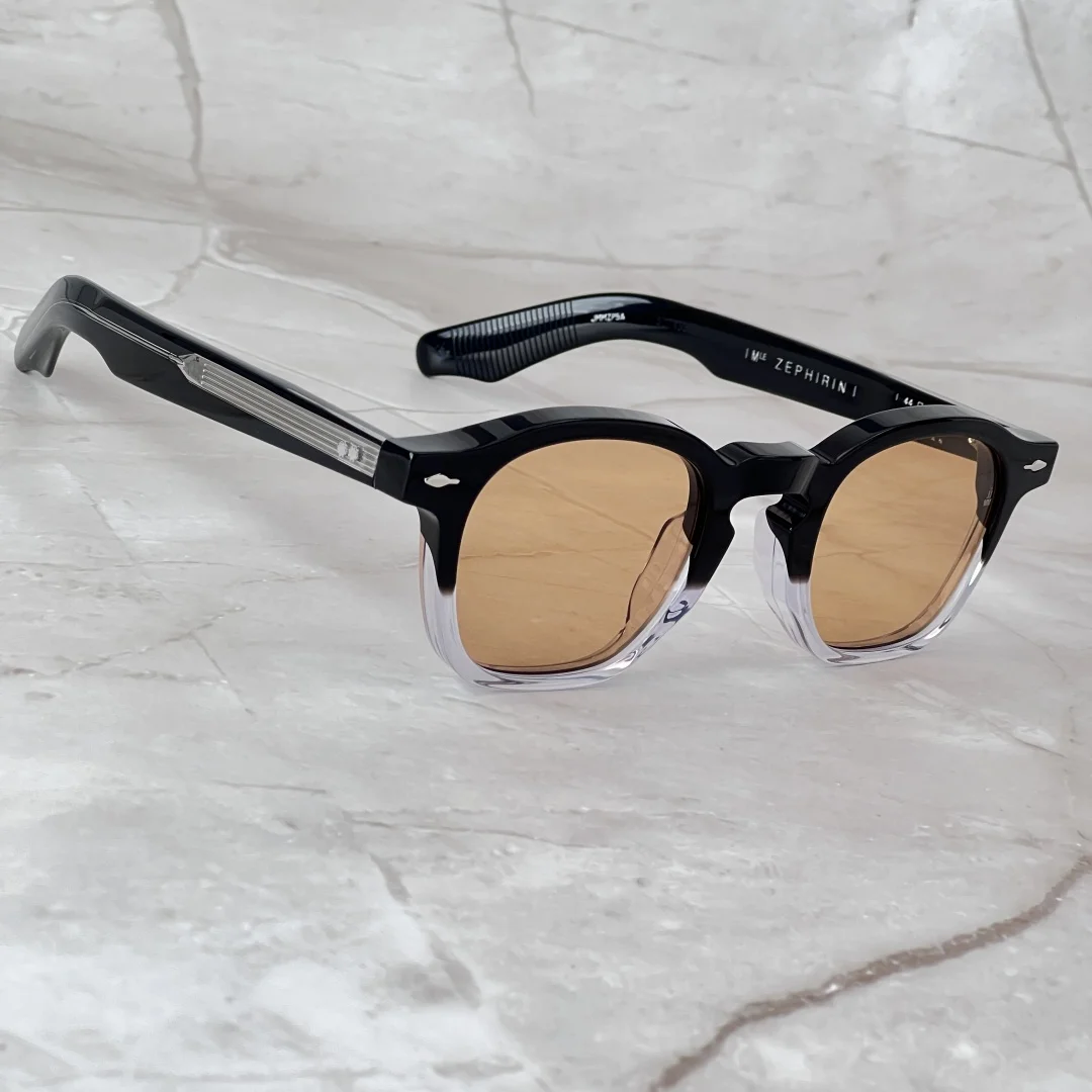 

Zephirin Vintage Acetate Sunglasses Men American Style Street Fashion Retro Glasses Frame UV400 Protection for Outdoor Use