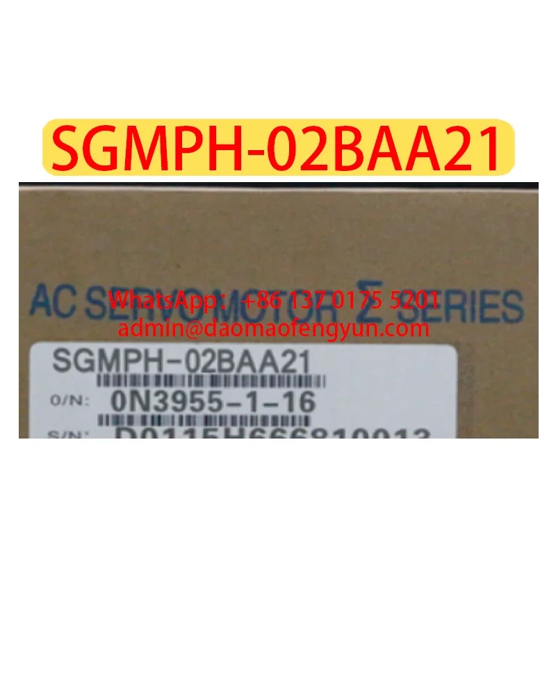 

SGMPH-02BAA21 Brand New Servo Motor SGMPH 02BAA21，Fast shipping