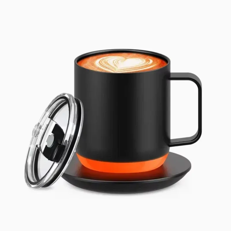 16Oz/360ml Smart Application Stainless Steel Controlled Temperature Heating Coffee RGB Digital Display Mug
